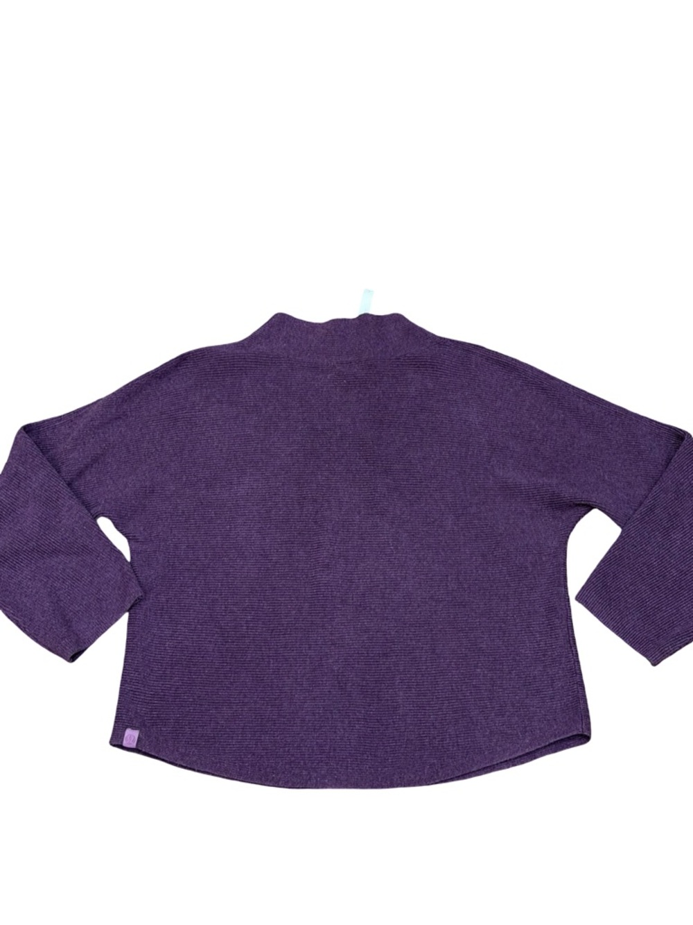 🌟 Lululemon Boxy Cotton-Blend Sweater Heathered Vintage Plum M/L - Picture 14 of 14